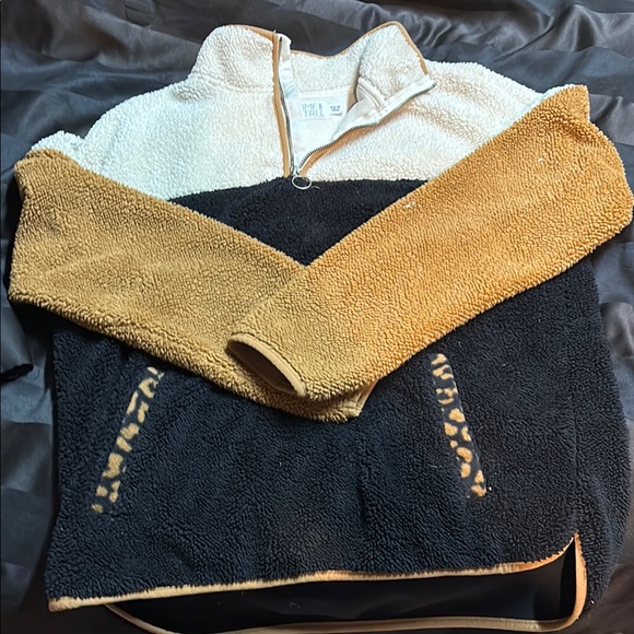 Colorblock Fleece Men's Sweater - Picture 1 of 1